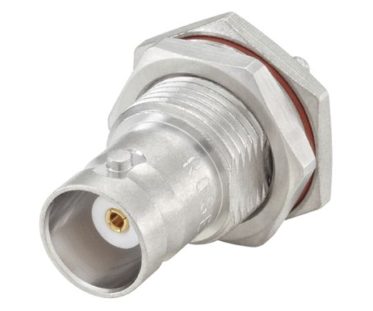 BNCコネクタ ジャック 50Ω パネルマウント 圧着タイプ