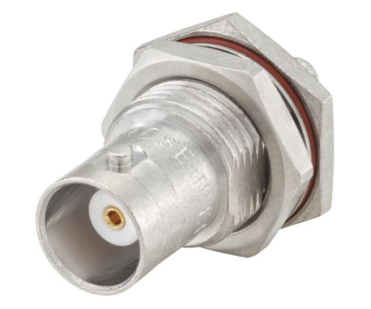 BNCコネクタ ジャック 50Ω パネルマウント 圧着タイプ