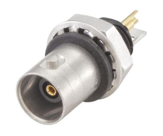 BNCコネクタ ジャック 50Ω パネルマウント はんだタイプ