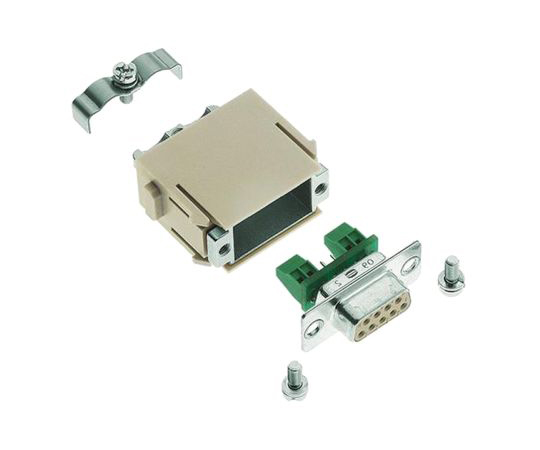 Harting ヘビーデューティコネクタ Han-Modular シリーズ メス 9極 5A 50 V