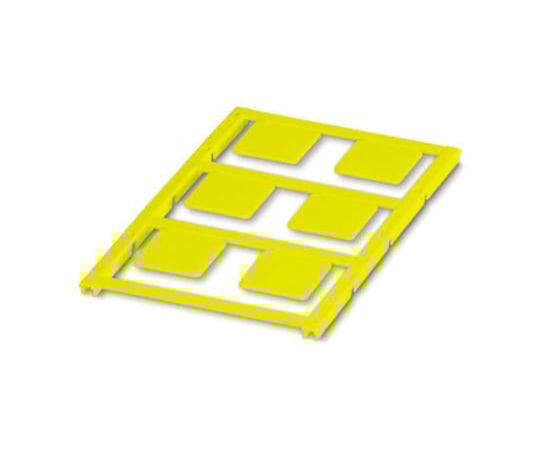 宛名 シール 6枚入り 黄 22mm x 22mm