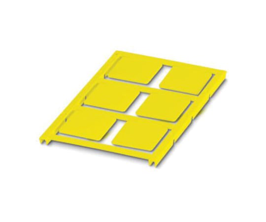 宛名 シール 6枚入り 黄 27mm x 27mm