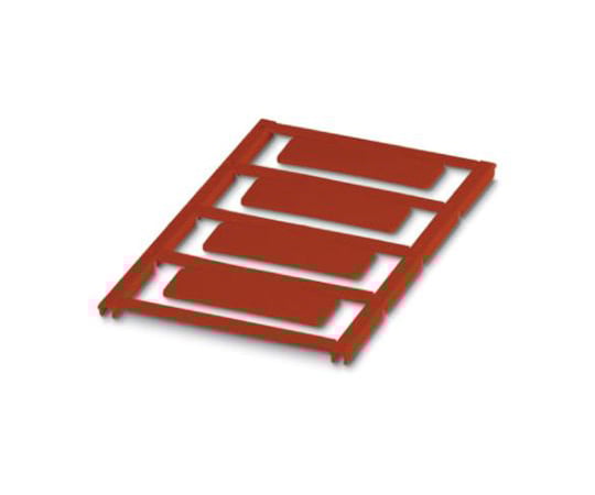 宛名 シール 4枚入り 赤 49mm x 15mm