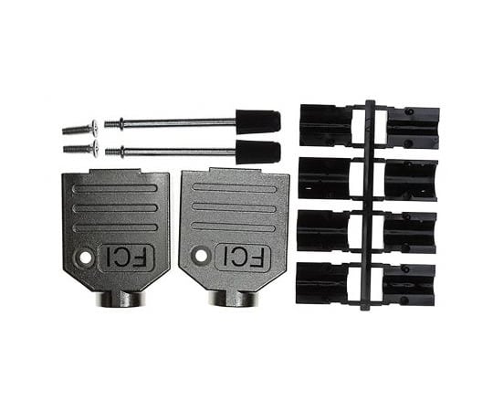 D-subコネクタ用バックシェル 8655MH シリーズ ストレート 9 極 亜鉛ダイキャスト 1袋（25個入）