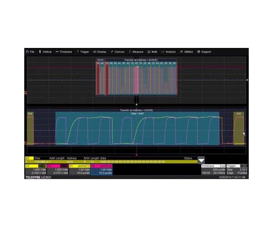 オシロスコープ用ソフトウェア オシロスコープソフトウェア