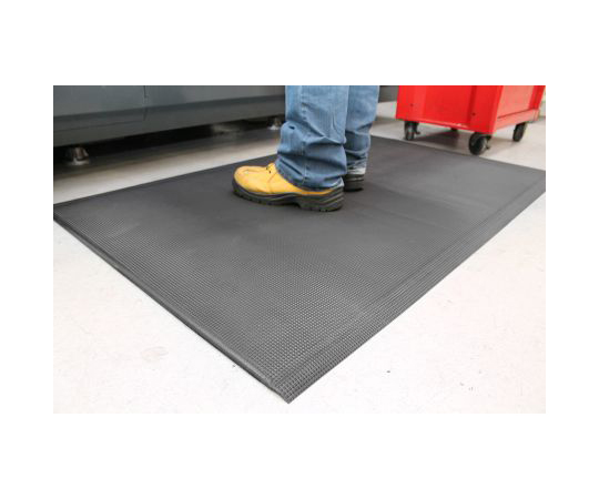 疲労軽減マット PVC Foam 固体 10mm 黒 1.5m x 900mm