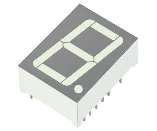 7セグメント 文字高 20.3mm 単桁 LED 数字表示器 SA08 緑 1セット（20個入）