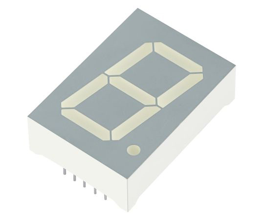 7セグメント 文字高 25.4mm 単桁 LED 数字表示器 SA10 緑 1セット（20個入）