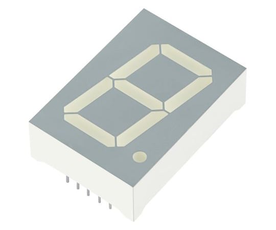 7セグメント 文字高 25.4mm 単桁 LED 数字表示器 SA10 緑 1袋（4個入）