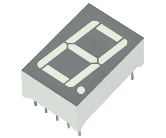 7セグメント 文字高 14.2mm 単桁 LED 数字表示器 SA56 緑 1セット（40個入）