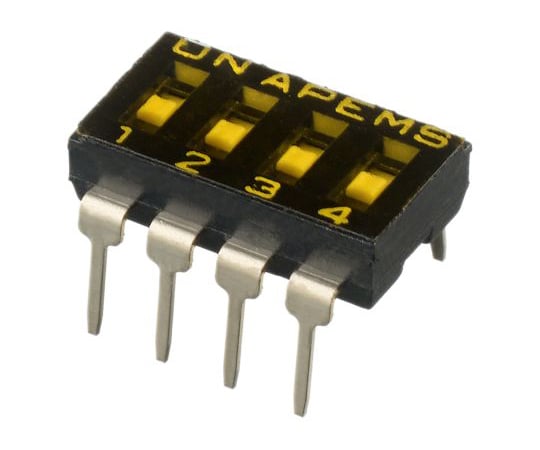 Apem ディップスイッチ 埋込型アクチュエータスライド SPST 1セット（42個入）