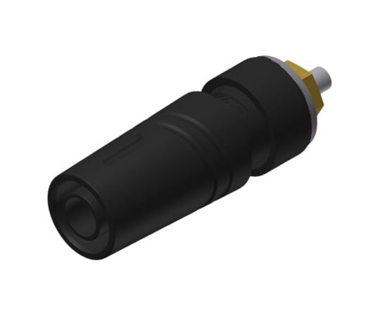 4mm　gold　plate　panel　socket　32A　black