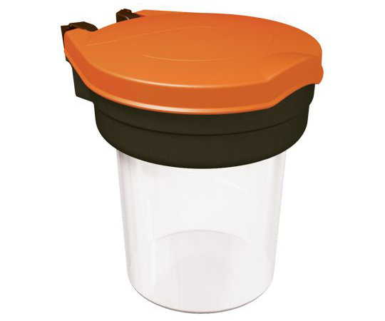 ディスペンサ容器 黒、オレンジ、白 Disp01-O