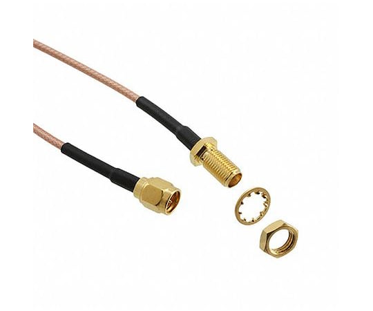 SMA Plug  Bulkhead Jack Lead RG316 6"