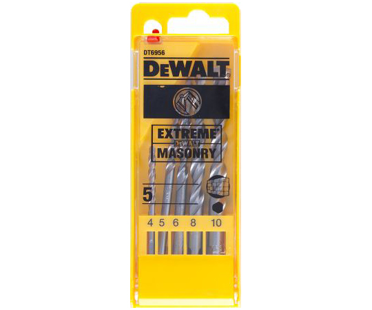 Dewalt ドリルビットセット ポリプロピレン(ケース)、タングステンカーバイド