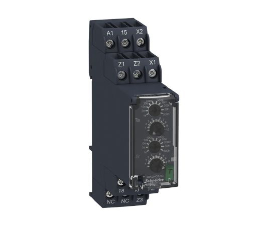遅延リレー 非対称 シングル動作 24 → 240 V ac/dc DINレール