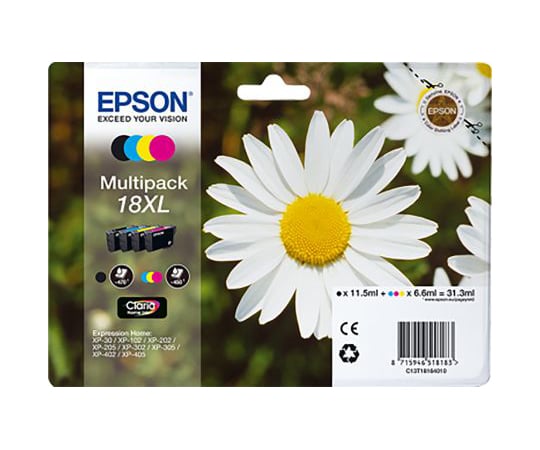 インクカートリッジ 黒 シアン マゼンタ 黄 1袋（4個入）