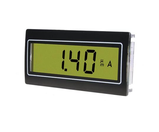 デジタルパネルメータ LCD 22.5 x 45 mm