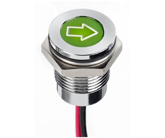 Apem　LED表示灯　緑　14mm　12　V　dc