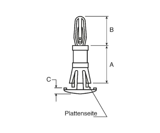 基板サポートピラー ナイロン 1袋（50個入）