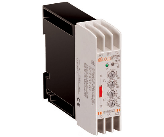 遅延リレー 連続 シングル動作 24 → 240 V ac/dc DINレール