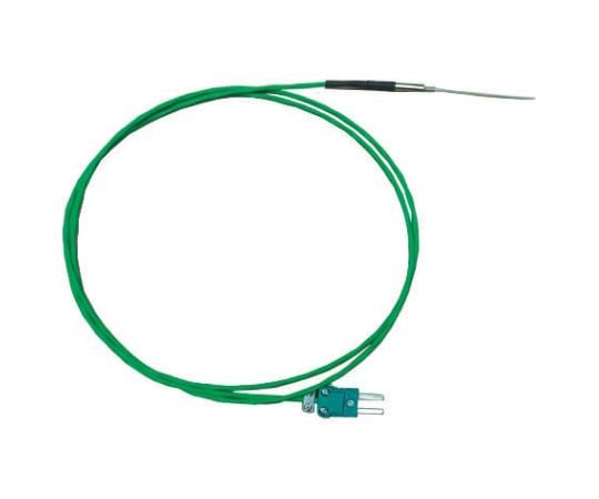 熱電対センサ　Kタイプ　リードワイヤタイプ　0°C　→　+250°C　60mm　IEC