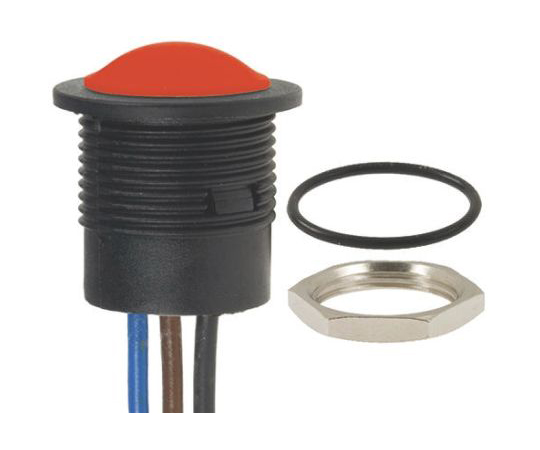 Apem 押しボタンスイッチ 2 A @ 24 V dc パネルマウント NO/NC