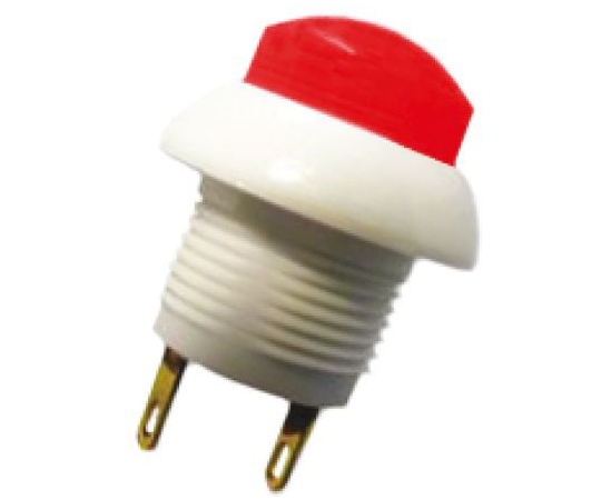 押しボタンスイッチ 5 A @ 28 V dc モーメンタリ パネルマウント 双極双投（DPDT） 12mm IP64 P9-213191