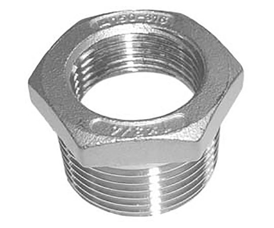 ステンレススチール製ねじ込み型継手 ブッシュ 六角形 0.87インチ