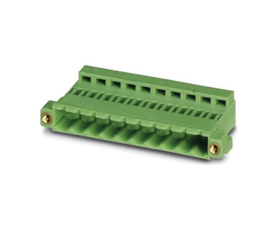 クランプ金具 COMBICON ICCシリーズ 5.08mmピッチ 12極 緑 1箱（50個入） 1823480