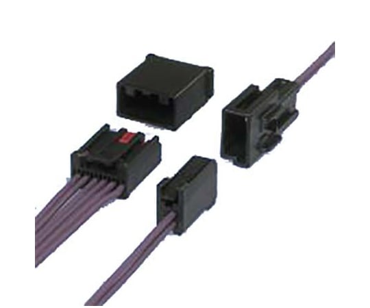 自動車用コネクタ AIT-IIシリーズ 6極 オス 5A 黒 1袋（5個入）