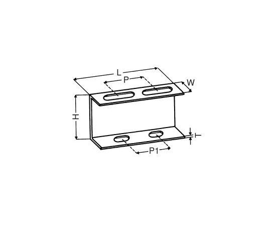 250x100x50mm 支持架台(ｽﾃﾝﾚｽ製)　EA440AZ-30