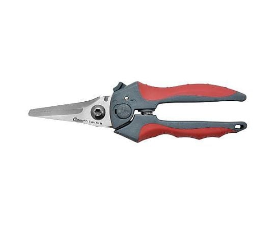 200mm　はさみ・万能（ギザ刃・バネ付/チタン合金）