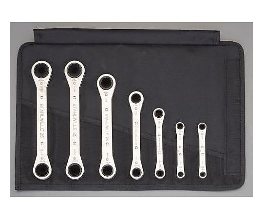 ７本組 ラチェットめがねレンチ(ｲﾝﾁ)