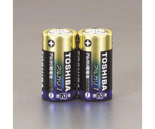 64-2260-51 アルカリ乾電池 最大85%OFFクーポン 独創的 単2×2本 EA758YT-12B