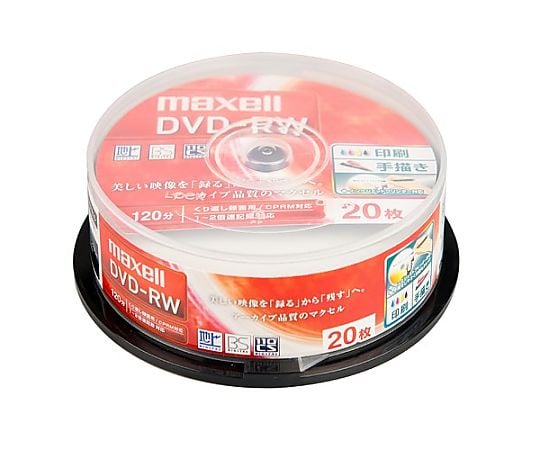 4.7GB ＤＶＤ-ＲＷ(2倍速/20枚)