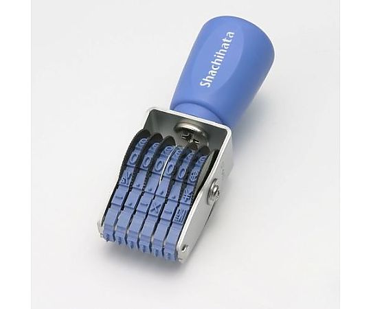 ４号 回転印(欧文6連･ｺﾞｼｯｸ体)