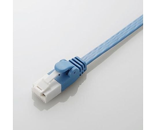 20 m ﾌﾗｯﾄLANケーブル(ｶﾃｺﾞﾘｰ6A準拠)[ﾌﾞﾙｰ]