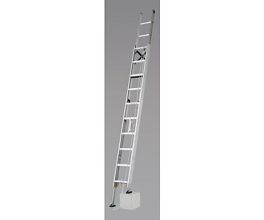 7.43-7.75m 二連はしご(伸縮脚/ｱﾙﾐ製)