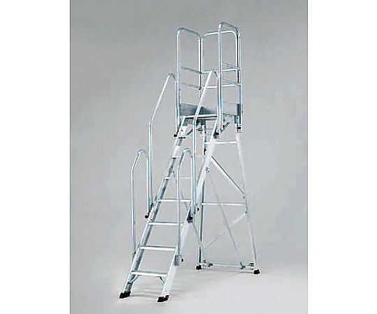 2.25m/9段 作業台(手摺り付/折畳式)