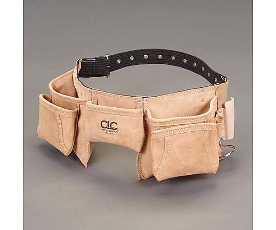 [12ﾎﾟｹｯﾄ] ﾀﾞﾌﾞﾙﾂｰﾙﾎﾟｰﾁ(革製・ﾍﾞﾙﾄ付)