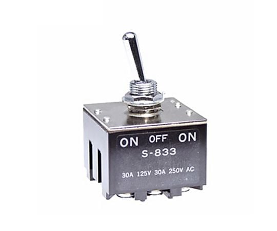 125V/30A ３極双投ﾄｸﾞﾙｽｲｯﾁ(大電流用