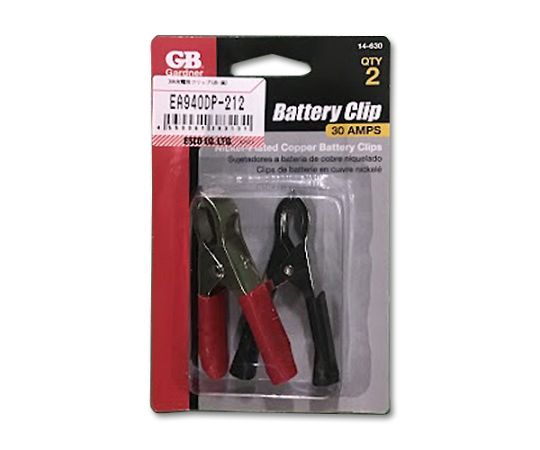 30A 充電用クリップ(赤･黒)