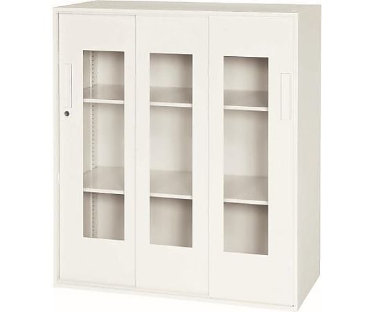 900x400x1030mm 収納庫(3枚引き戸/ｱｸﾘﾙ戸)