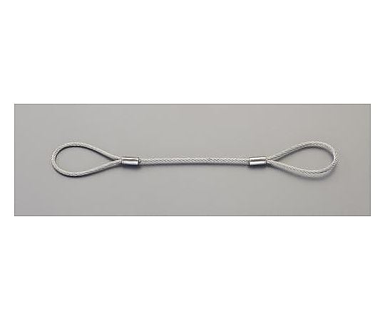 5mmx1.5m ワイヤースリング(ｽﾃﾝﾚｽ製)