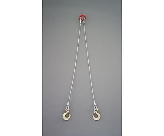 1.0 tonx1.0m ワイヤースリング(2本懸け)