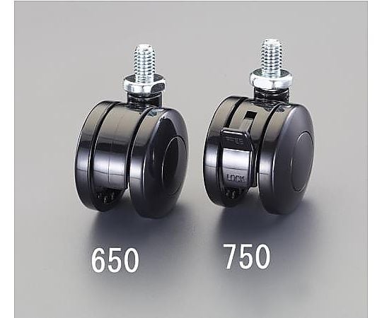 50mm キャスター(ﾂｲﾝﾎｲｰﾙ･U3/8x16ﾈｼﾞ)