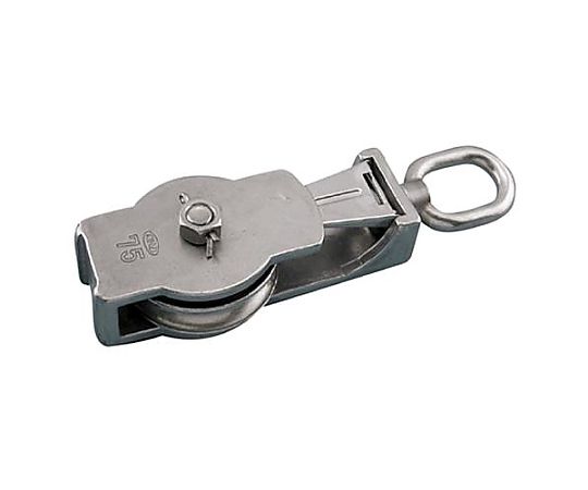 107.9mm　[ロープ用]リング付滑車（ステンレス製）