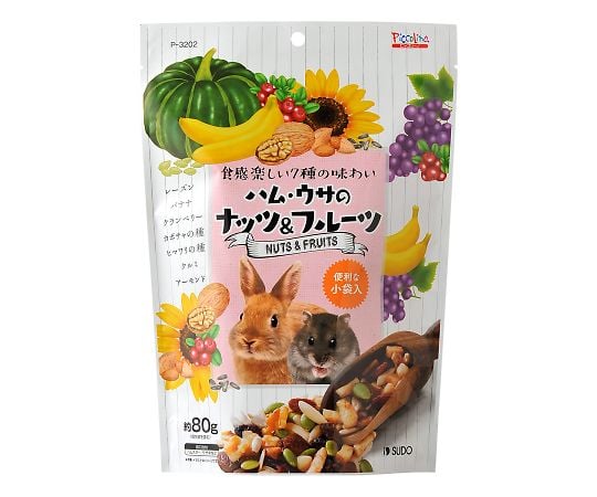 ハム・ウサのナッツ＆フルーツ　80g