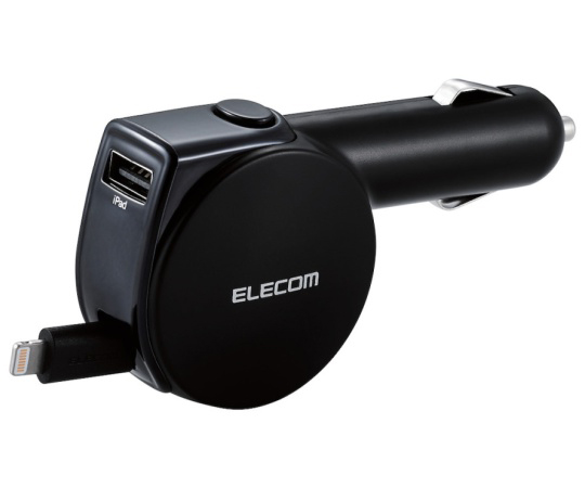 4.8A　巻取りDC充電器　Lightning